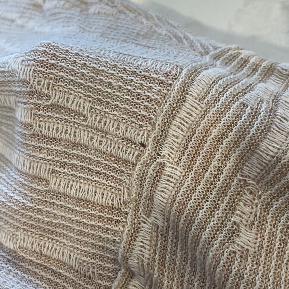 NWT Pure Jill Women's Relaxed Textured Linen Blend Sweater Sz L Natural Coastal - Picture 16 of 16